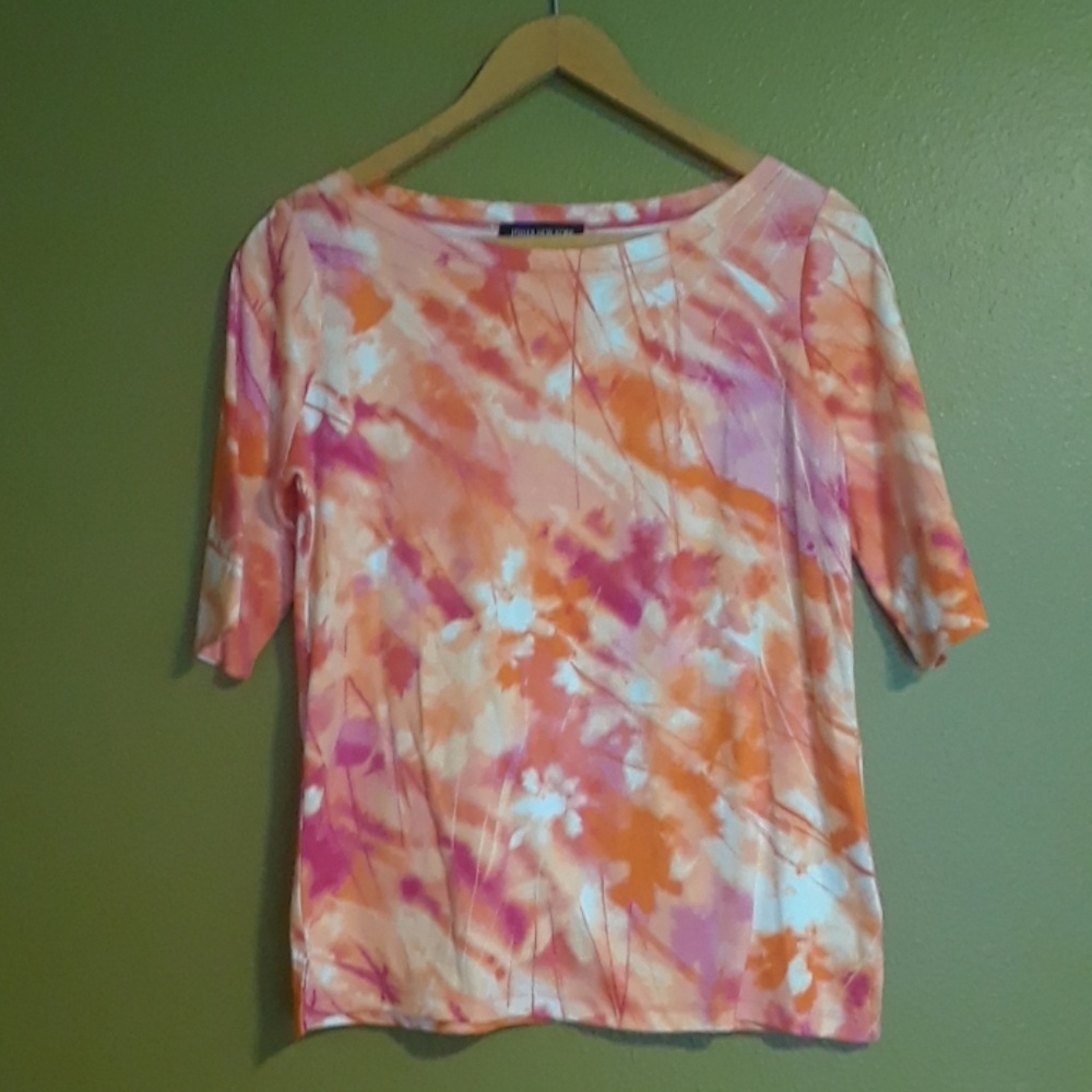⚡5/$20 Jones New York Signature Woman's top EUC